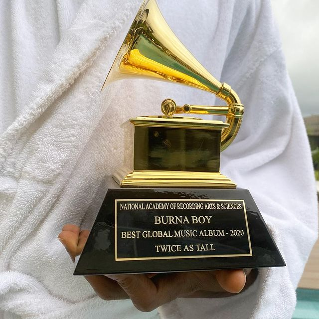 Burna Boy wins a Grammy for Best Global Music Album