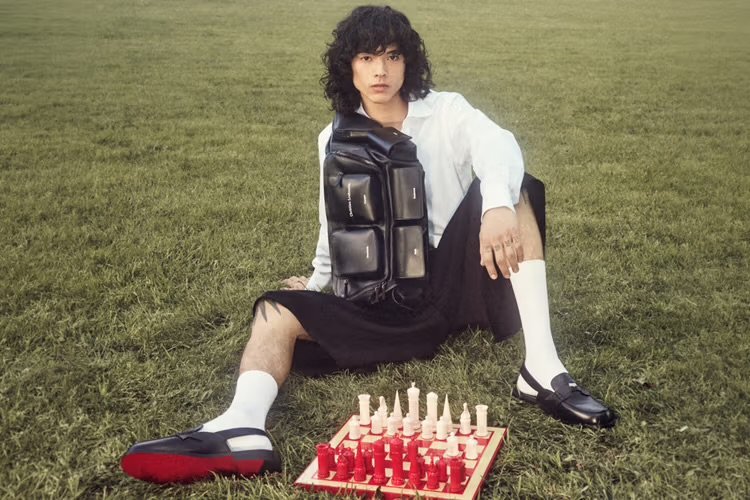 Jaden Smith Christian Louboutin men's collection